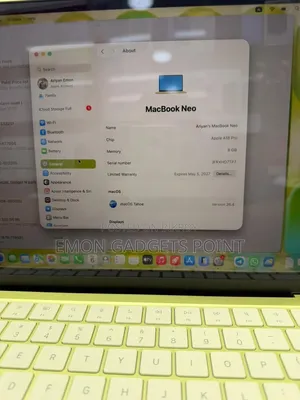 Laptop Apple MacBook Neo 2026 16GB Intel Core I3 HDD 256GB