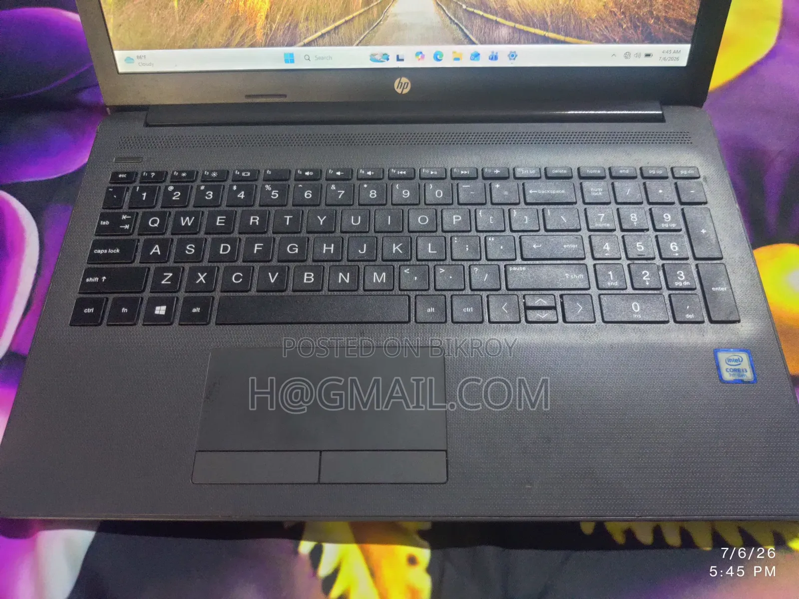 Laptop HP 250 G7 4GB Intel Core I3 HDD+SSD 1TB