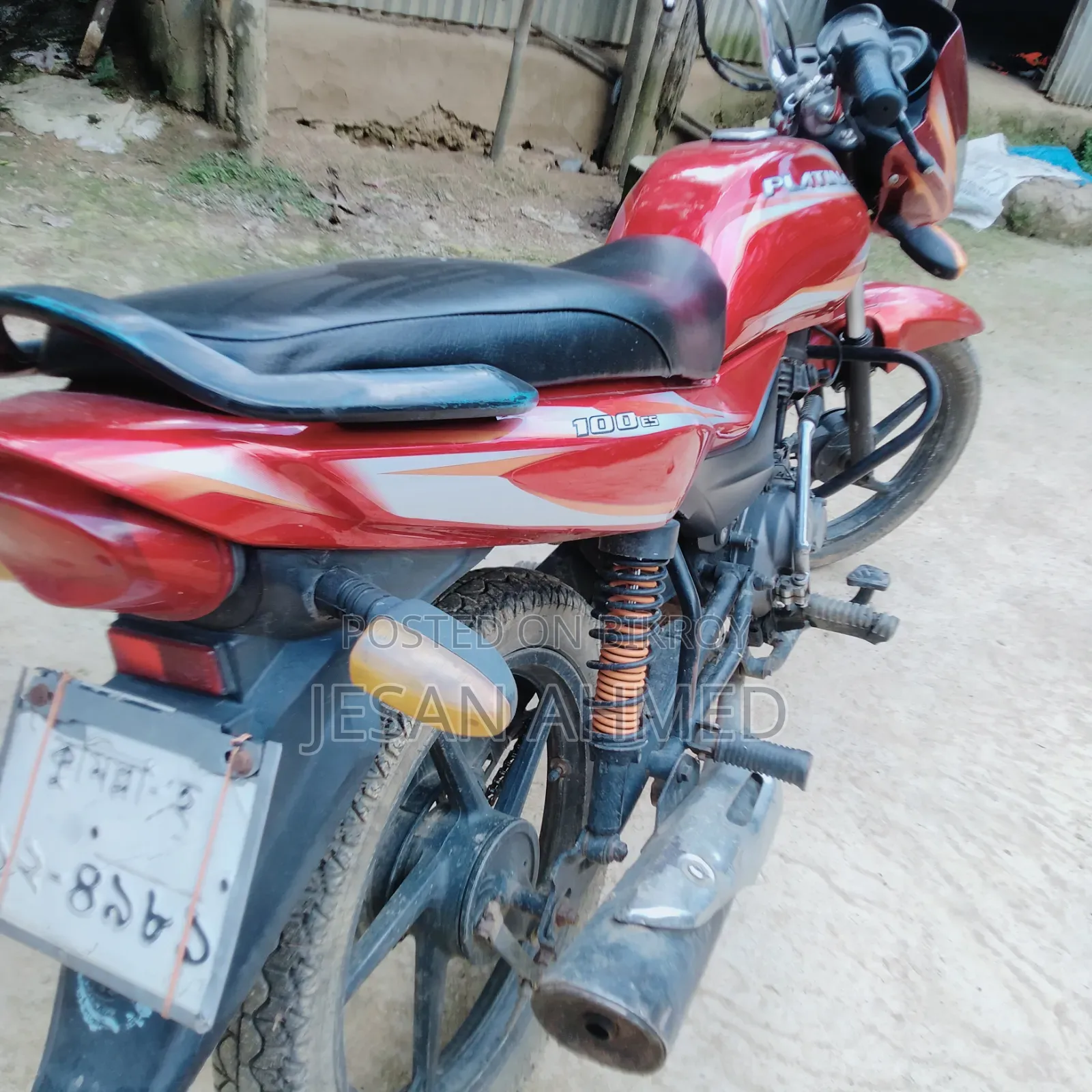 Bajaj Platina 100 2016 Orange