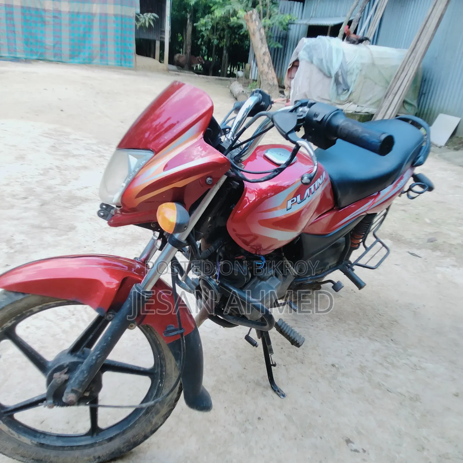 Bajaj Platina 100 2016 Orange