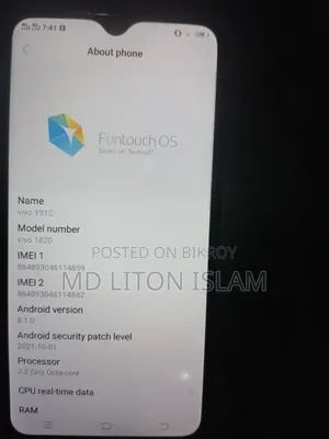 Vivo Y91c 32 GB Black