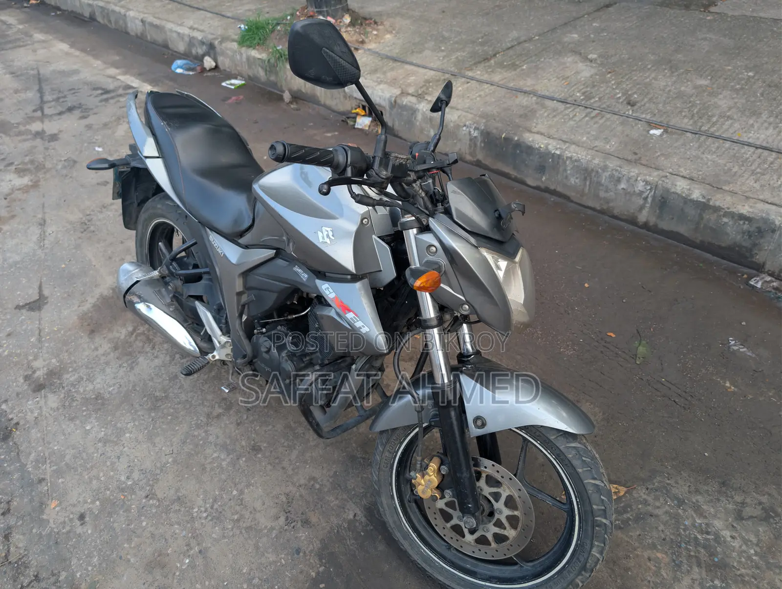 Suzuki Gixxer Monotone 2015 Gray