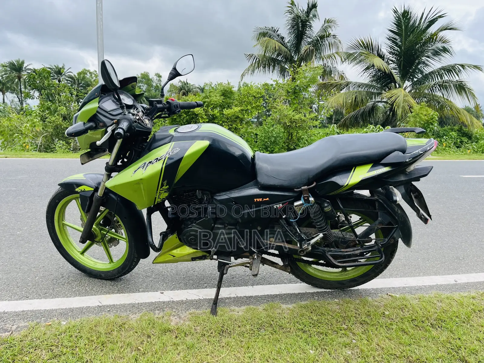 TVS Apache RTR 160 2V 2018 Green