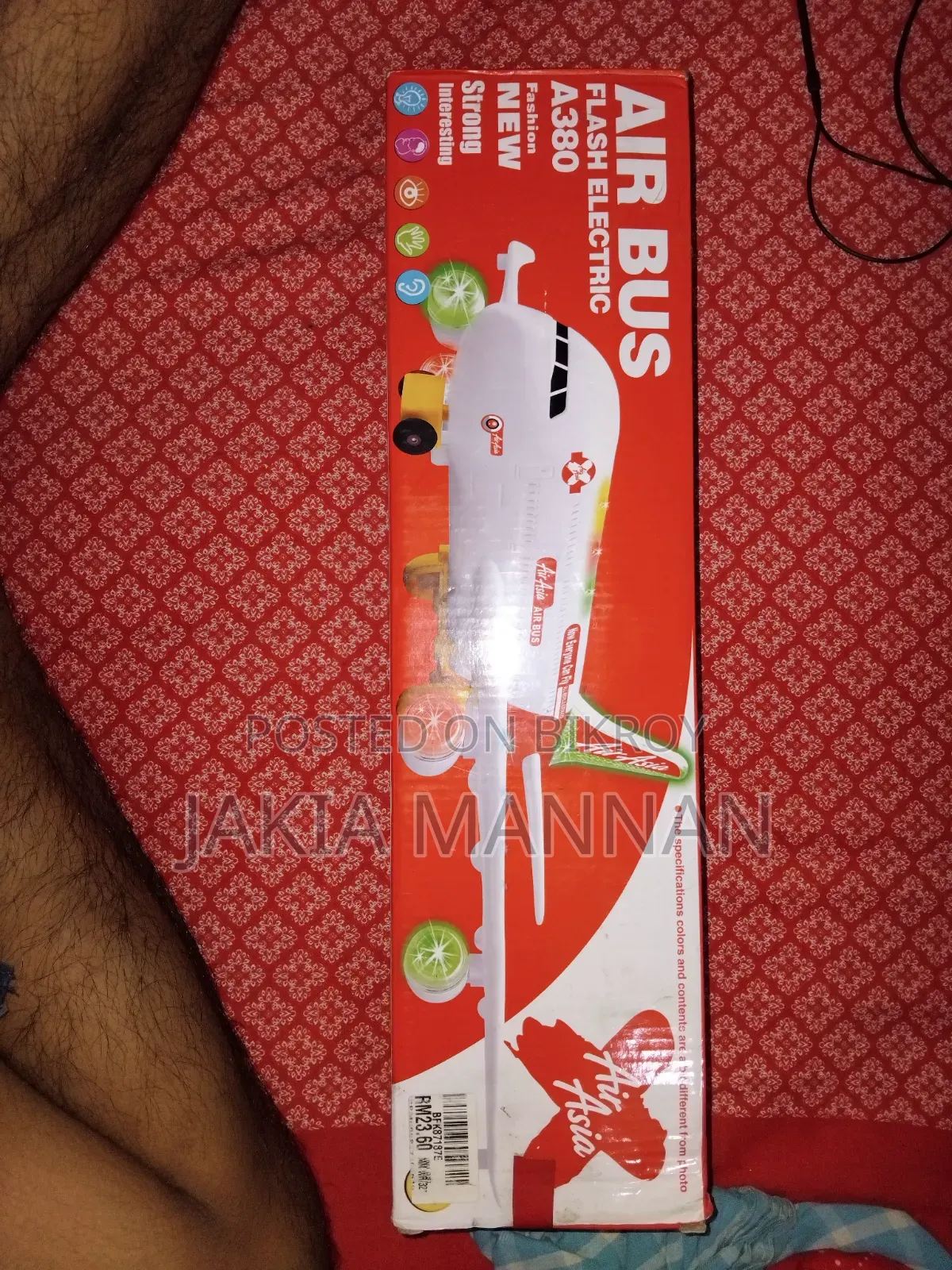 Air Bus Flash Electric A380 Toy Plane