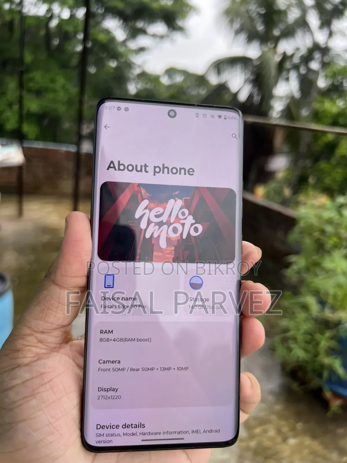 মটোরোলা এজ ৫০ প্রো ২৫৬ জিবি কালো