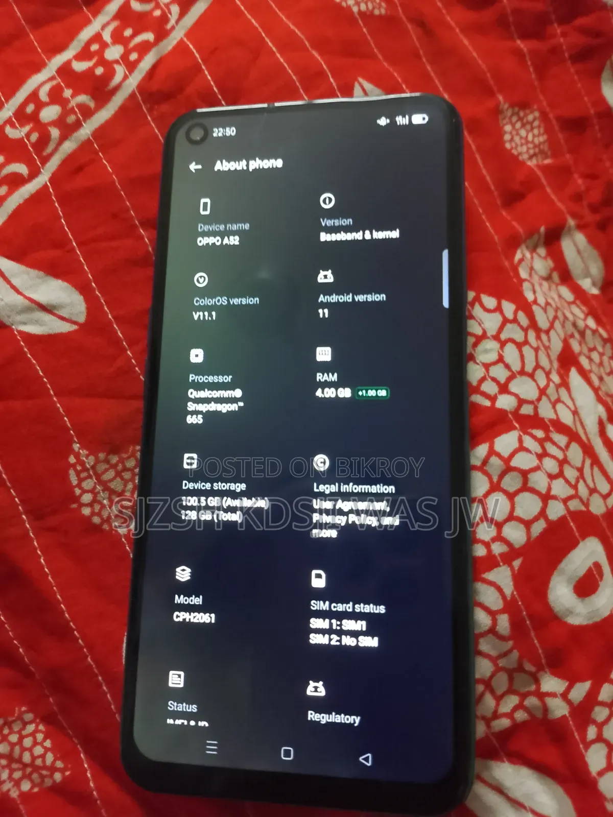 Oppo A52 128 GB Blue