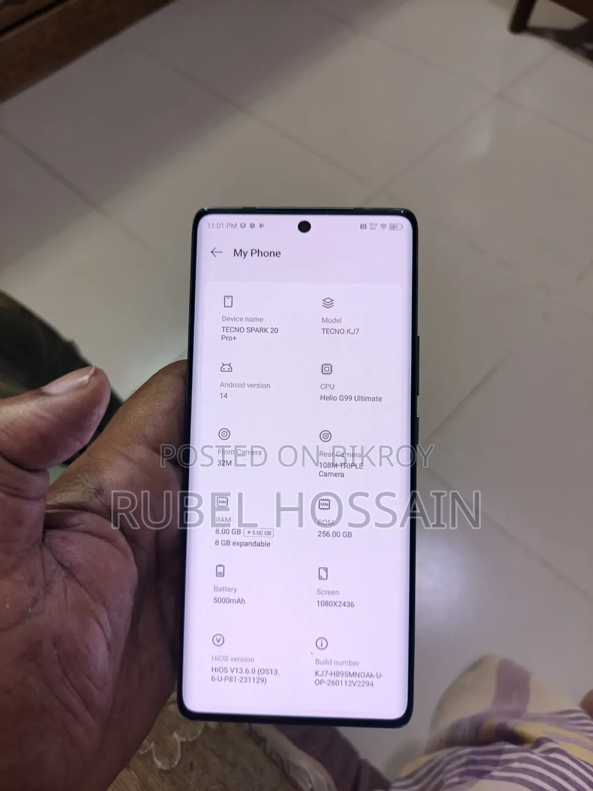 Tecno Spark 20 Pro Plus 256 GB White