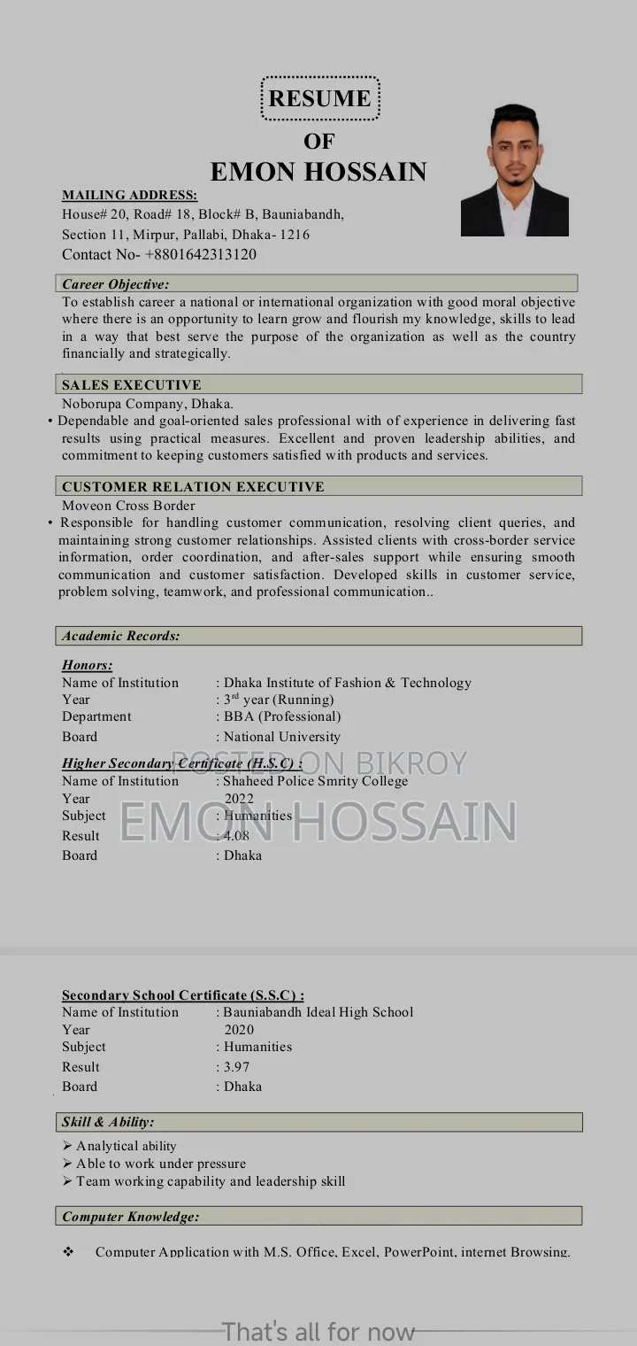 Customer Support Executive