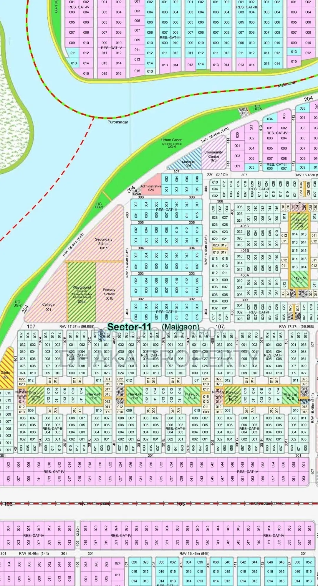 300ft Expressway 5 Katha Lake West at Sector-11