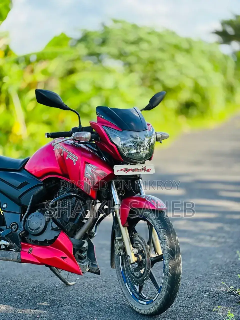 TVS Apache RTR 160 2V ২০১৮ লাল