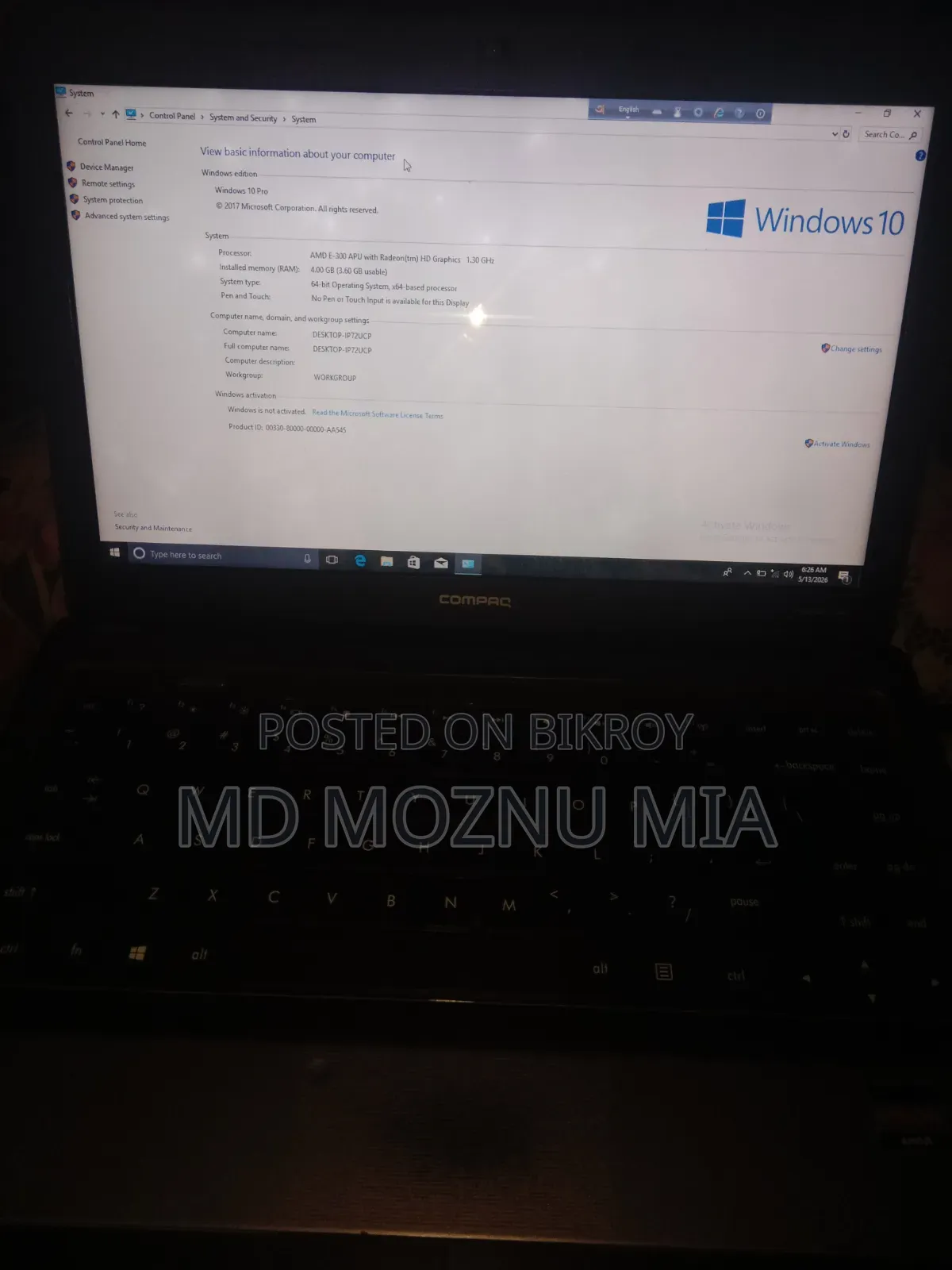 Laptop HP Compaq Presario CQ43 4GB Intel Core I7 SSD 500GB
