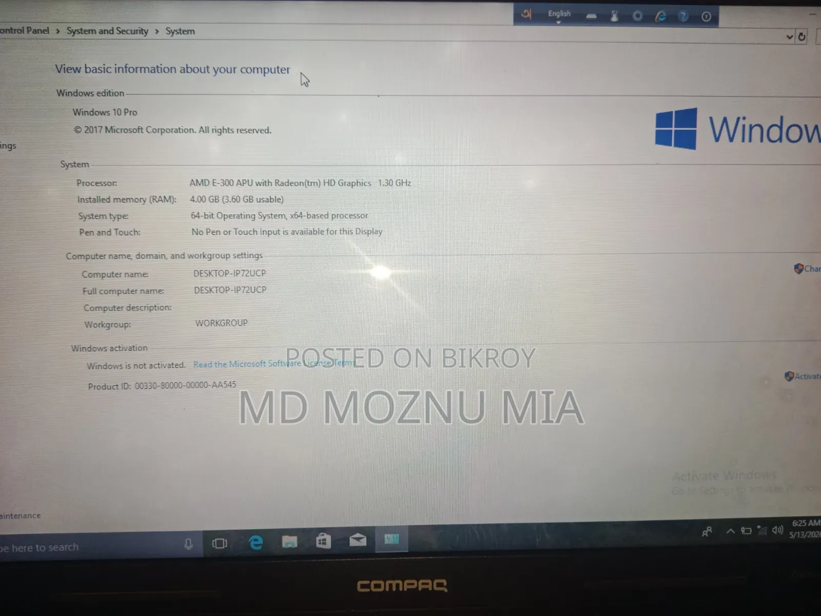 Laptop HP Compaq Presario CQ43 4GB Intel Core I7 SSD 500GB