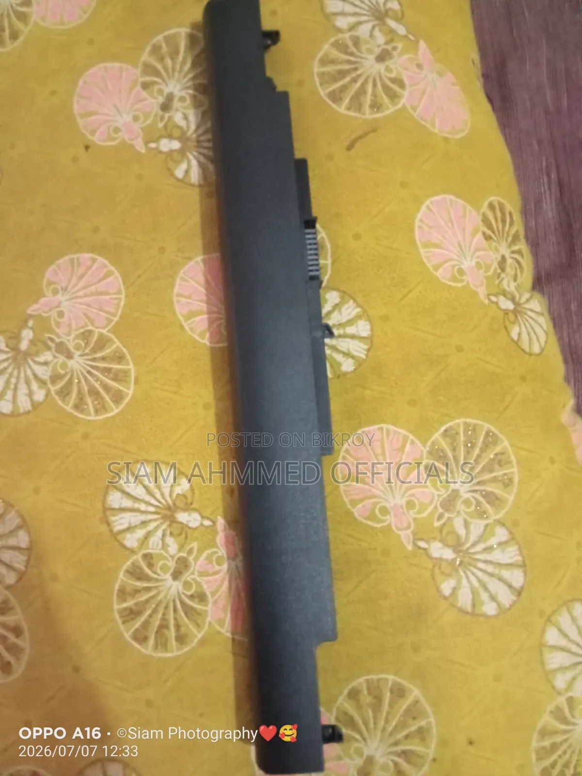 Hp 250 G4 Laptop Battery বিক্রি হবে।Health 100%