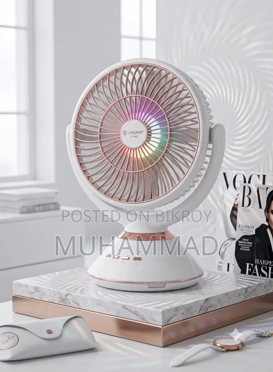 Jy Super Rechargeable Table Fan