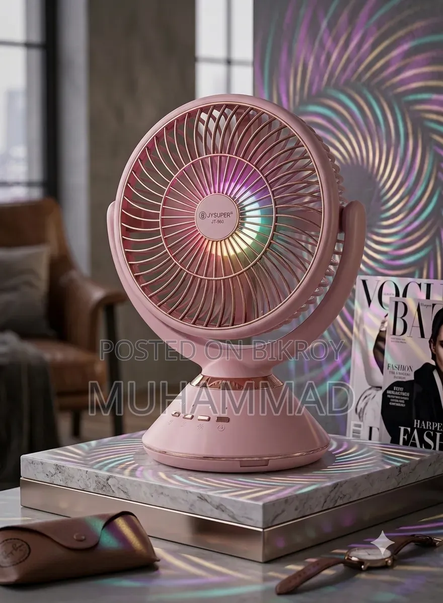 Jy Super Rechargeable Table Fan