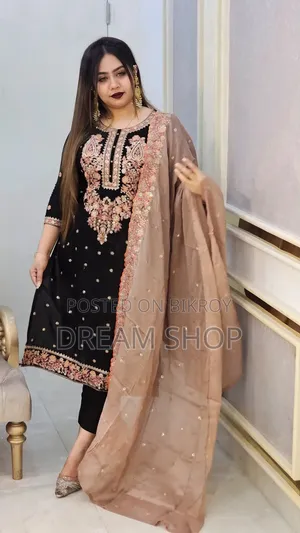 Sequence Embroidery Three Piece