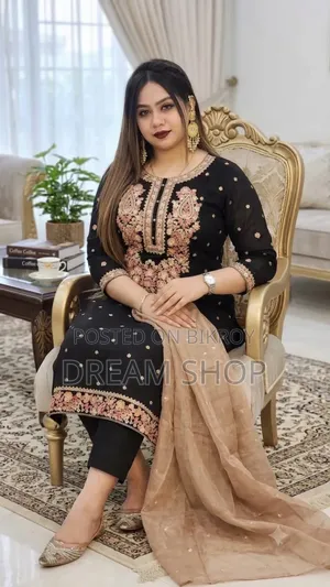 Sequence Embroidery Three Piece