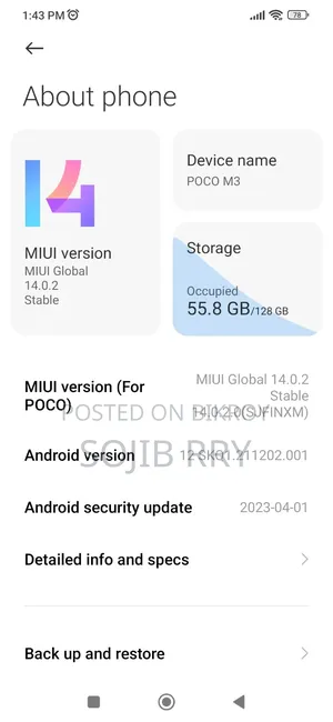 Xiaomi Poco C3 64 GB Black