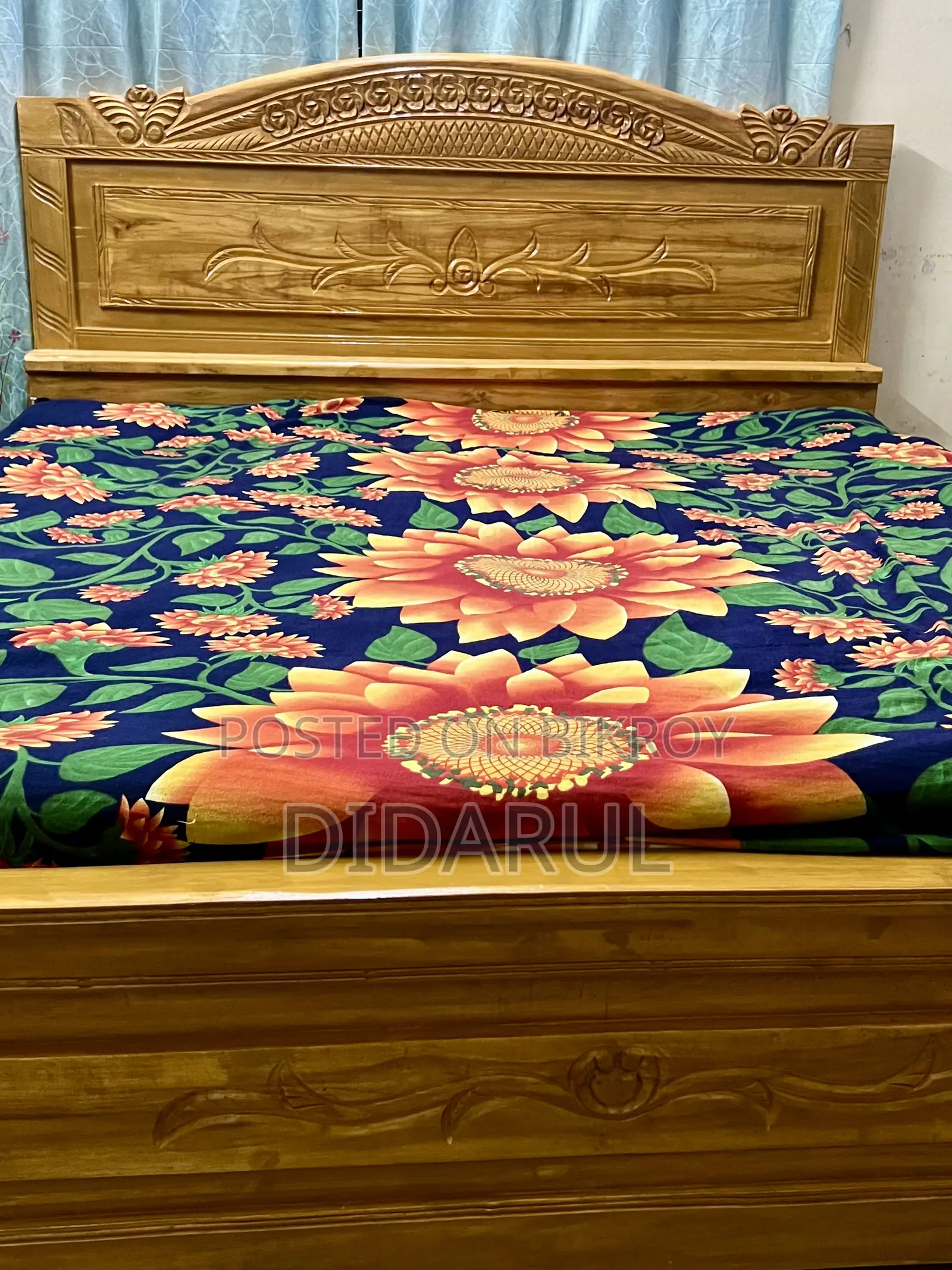 Urgent Sale: Original Akashmoni Wood 6/7ft Bed