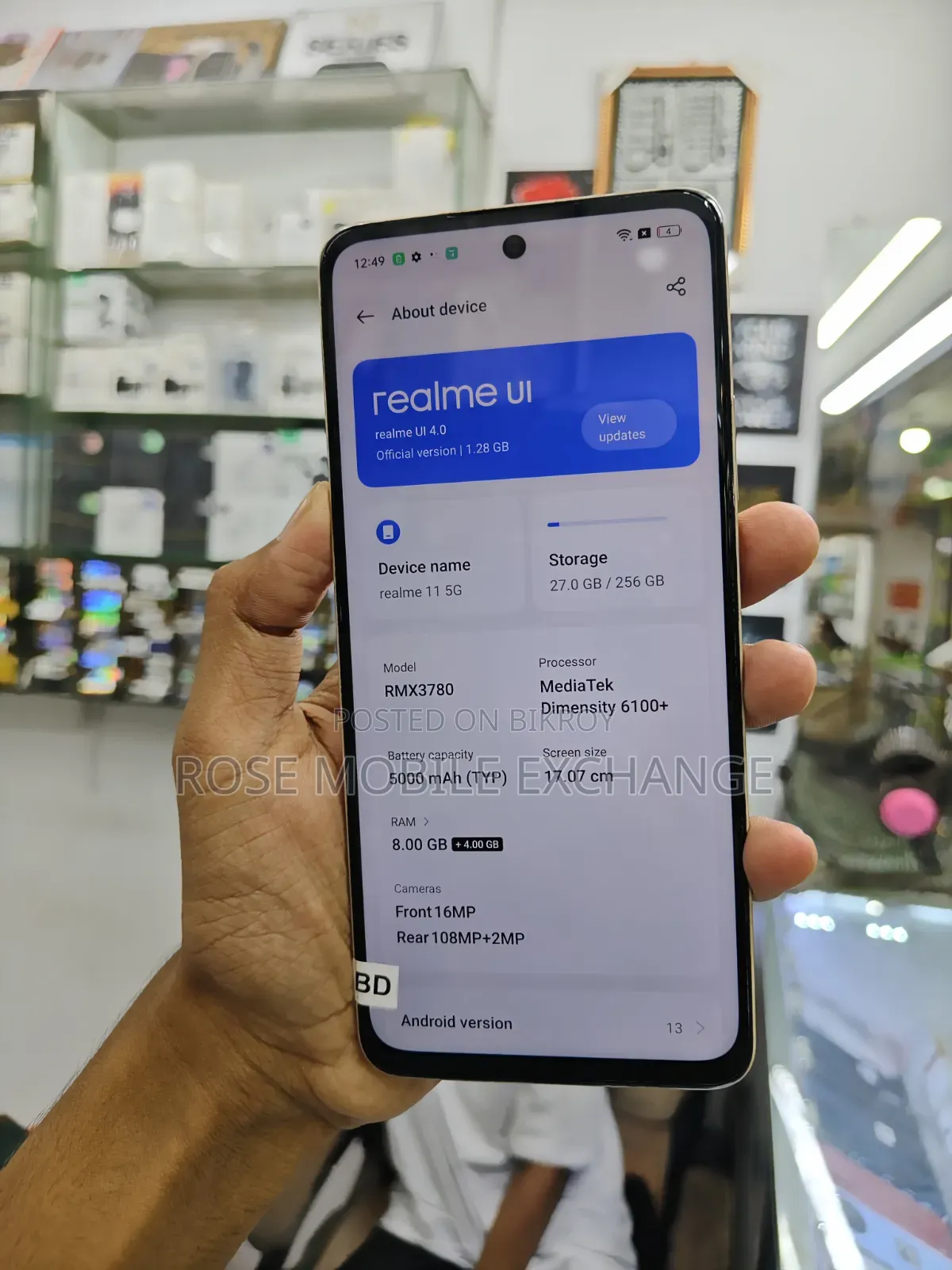 New Realme 11 5G 256 GB Rose Gold
