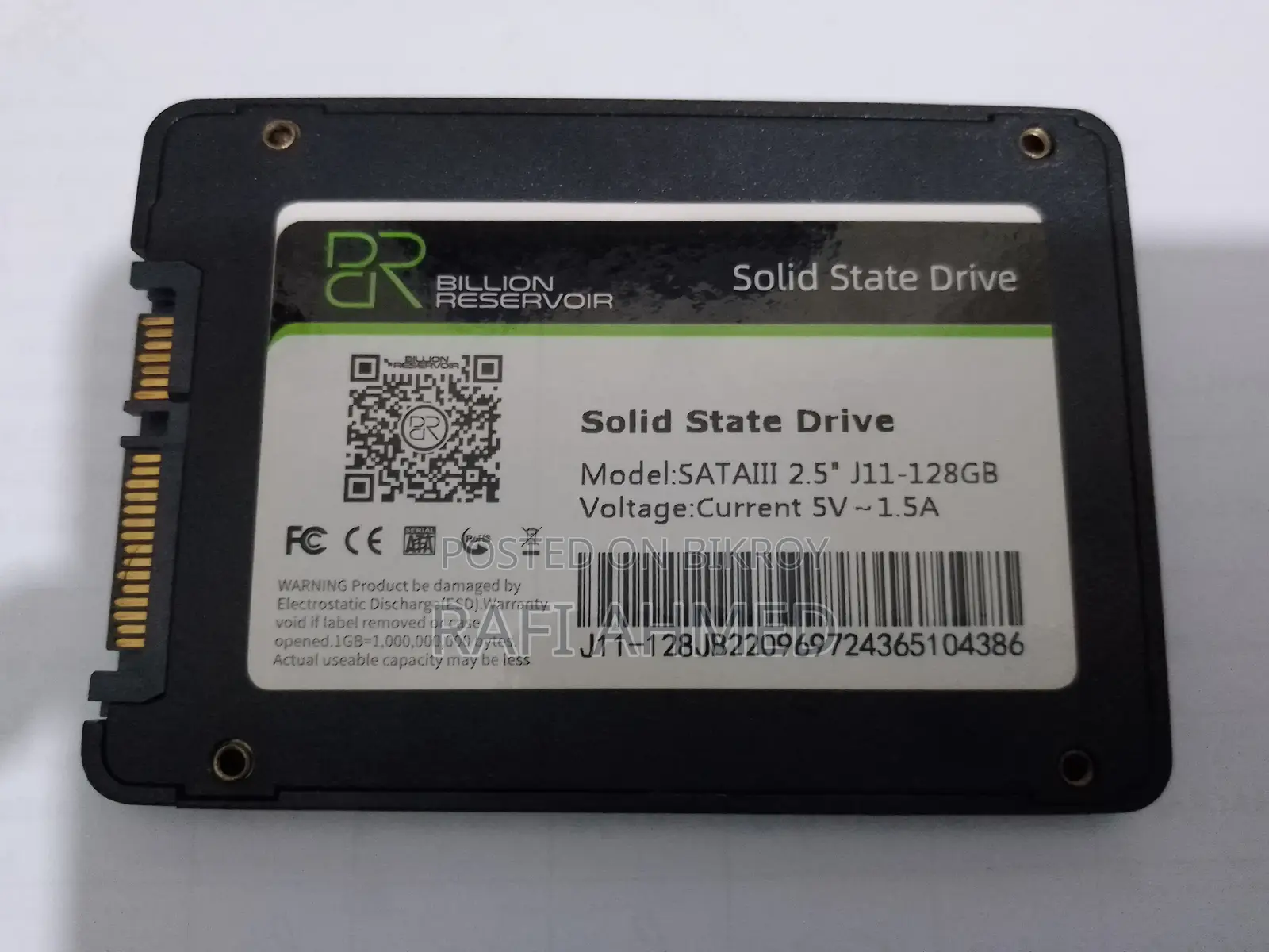 128 Gb SSD (Sata Iii) বিক্রি হবে