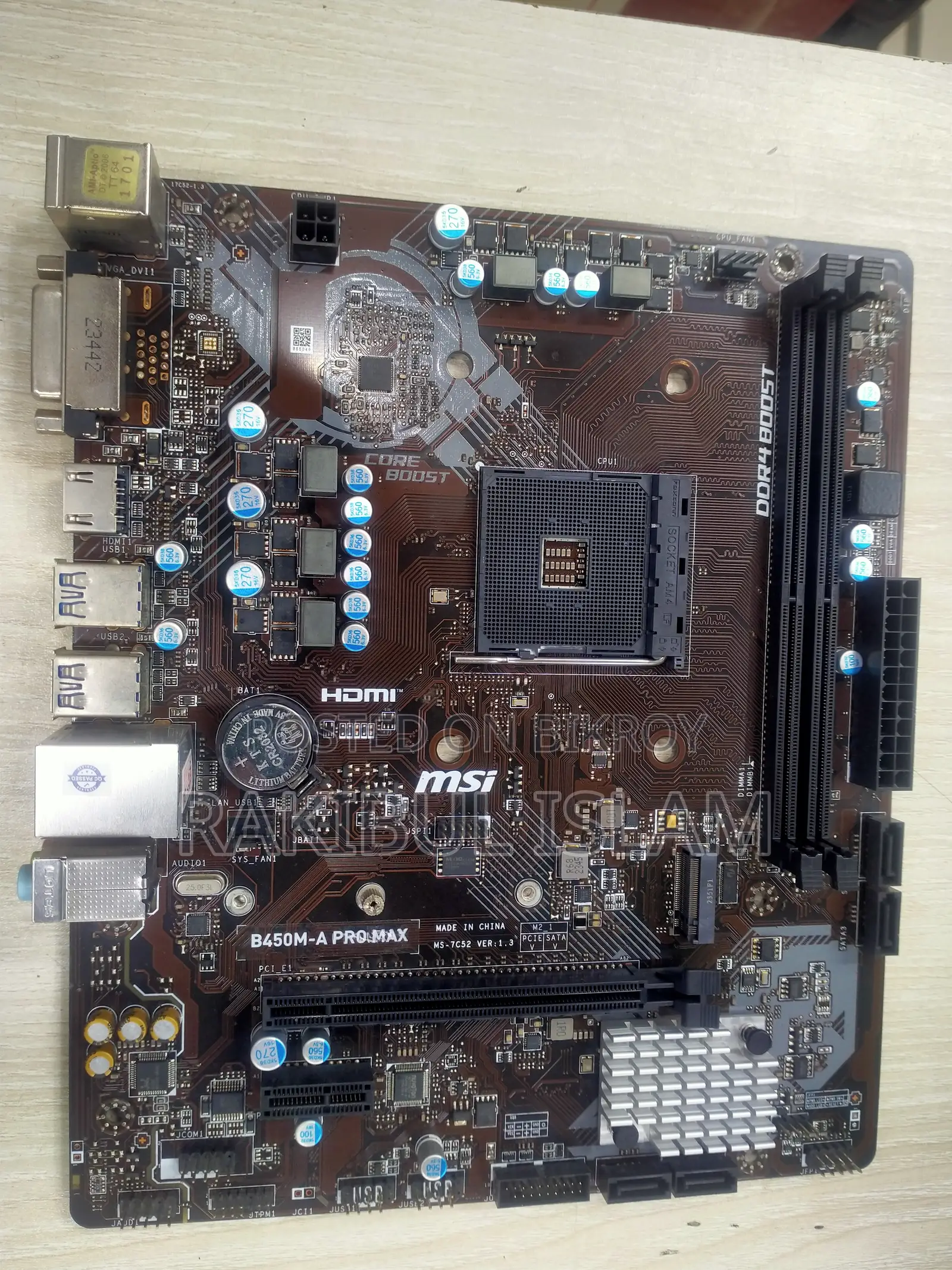 Msi B450m a Pro Max(Official Product)