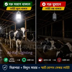 Motion Sensor LED Bulb for Pets House | Auto On-Off Smart Light