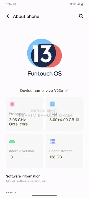 Vivo V23 5G 128 GB Blue