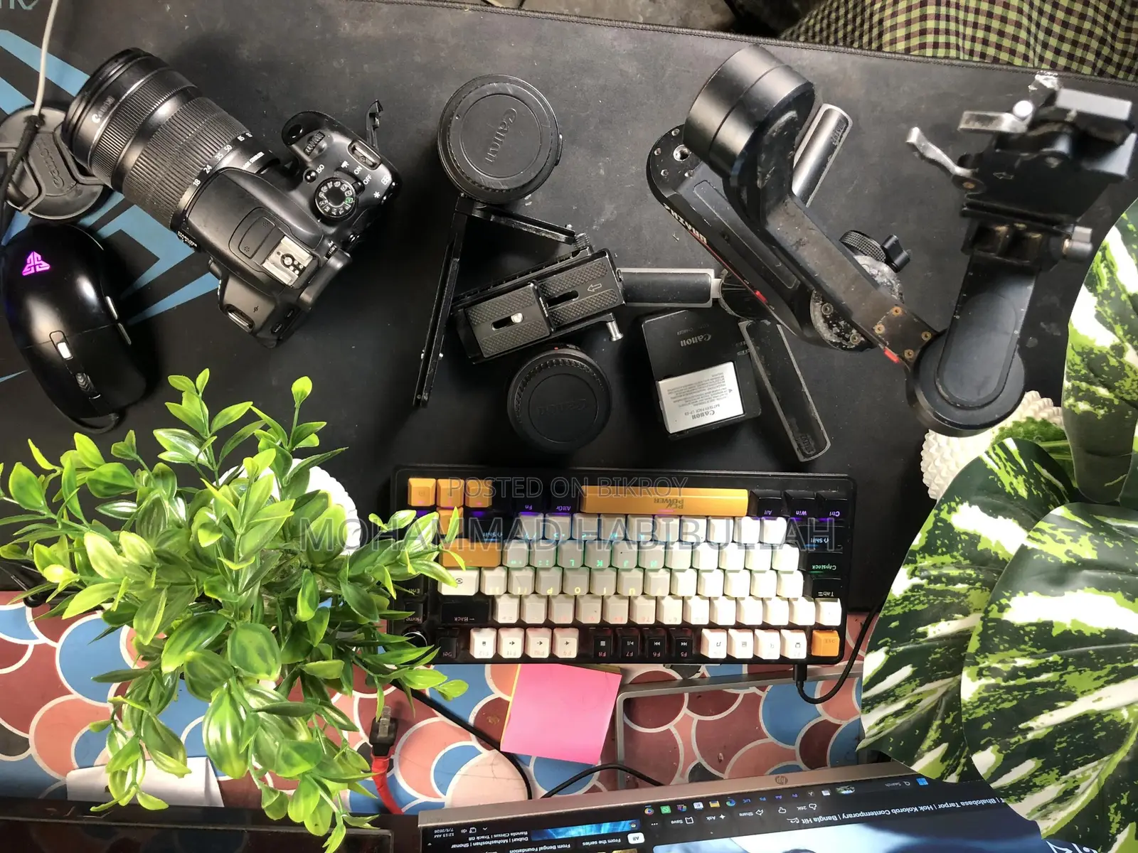 Canon 700d Camera Setup and Zhiyun Gimbal With Box