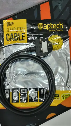Aptech Power Cable 3 Pin Good Desktop.
