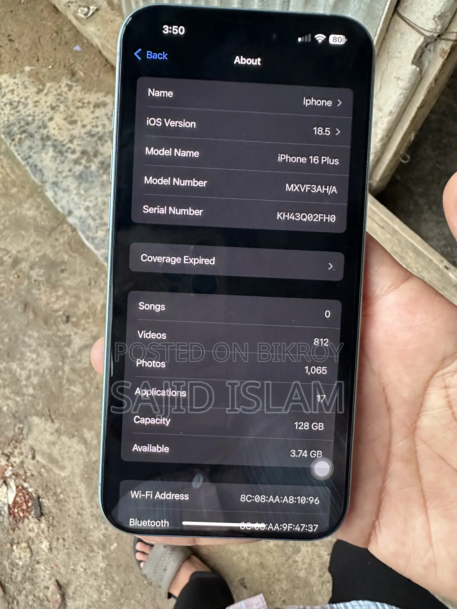 New Apple iPhone 16 Plus 128 GB Green