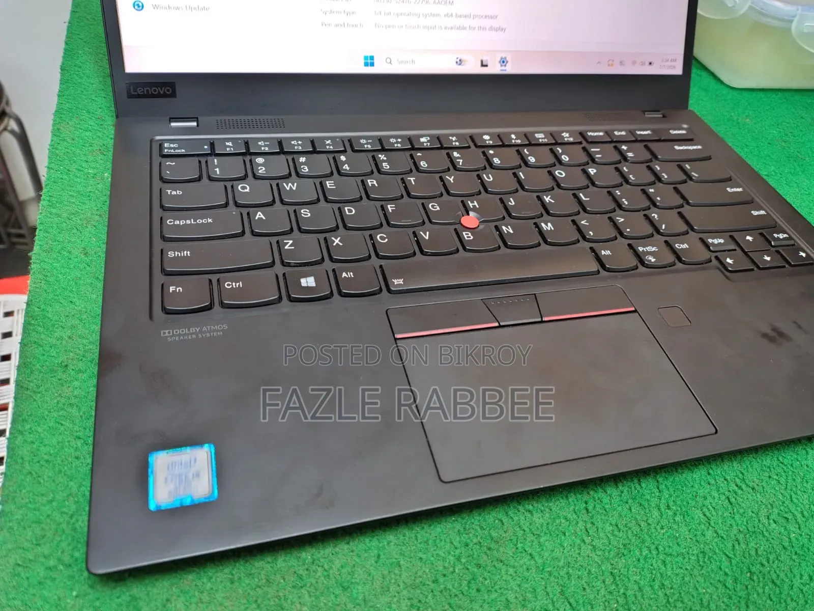 Laptop Lenovo ThinkPad X1 Carbon 8GB Intel Core I5 SSD 256GB