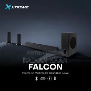 Xtreme Falcon 5.1 Bluetooth Multimedia Soundbar With Remote