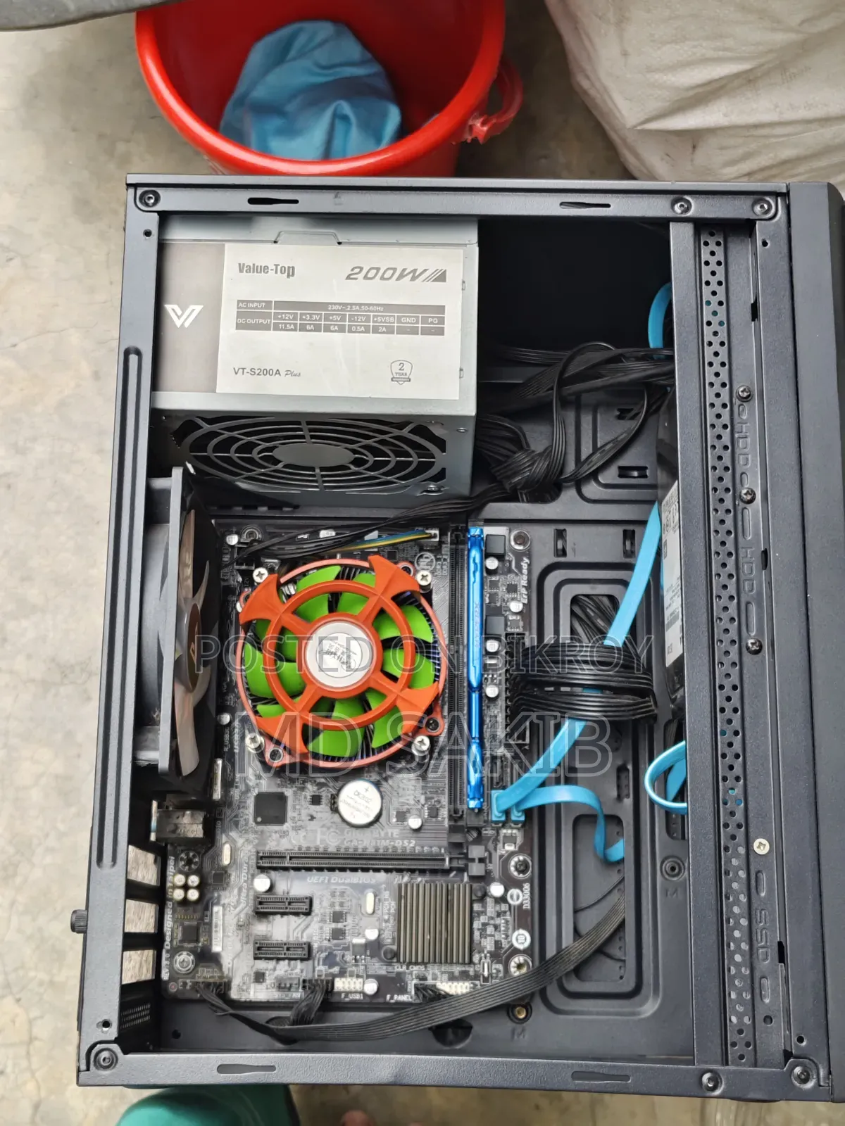 নতুন ডেস্কটপ কম্পিউটার HP 200 G4 8GB Intel Core I5 SSHD+SSD 512GB