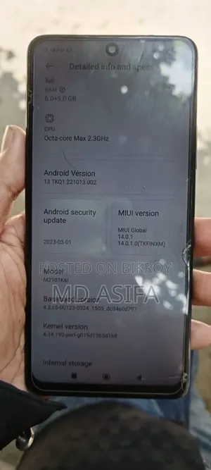 Xiaomi Redmi Note 10 Pro Max 128 GB Silver