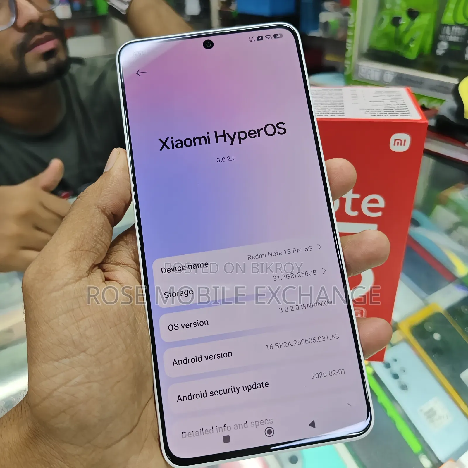 নতুন Xiaomi Redmi Note 13 Pro 5G ২৫৬ জিবি সাদা