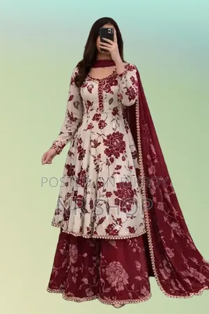 Trending Golap Gown Three Piece