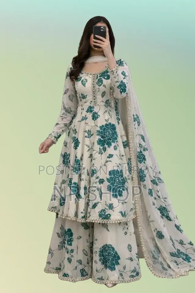 ট্রেন্ডিং গোলাপ গাউন থ্রি পিস লেস সিকোয়েন্স