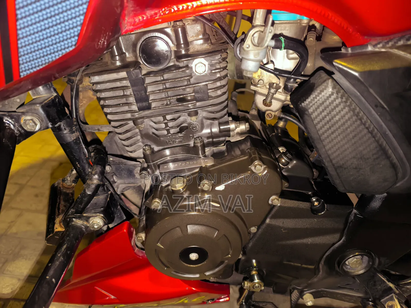 TVS Apache RTR 160 2V 2017 Red