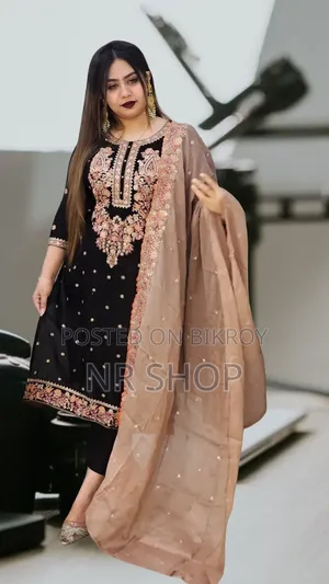 Sequence Embroidery Three Piece