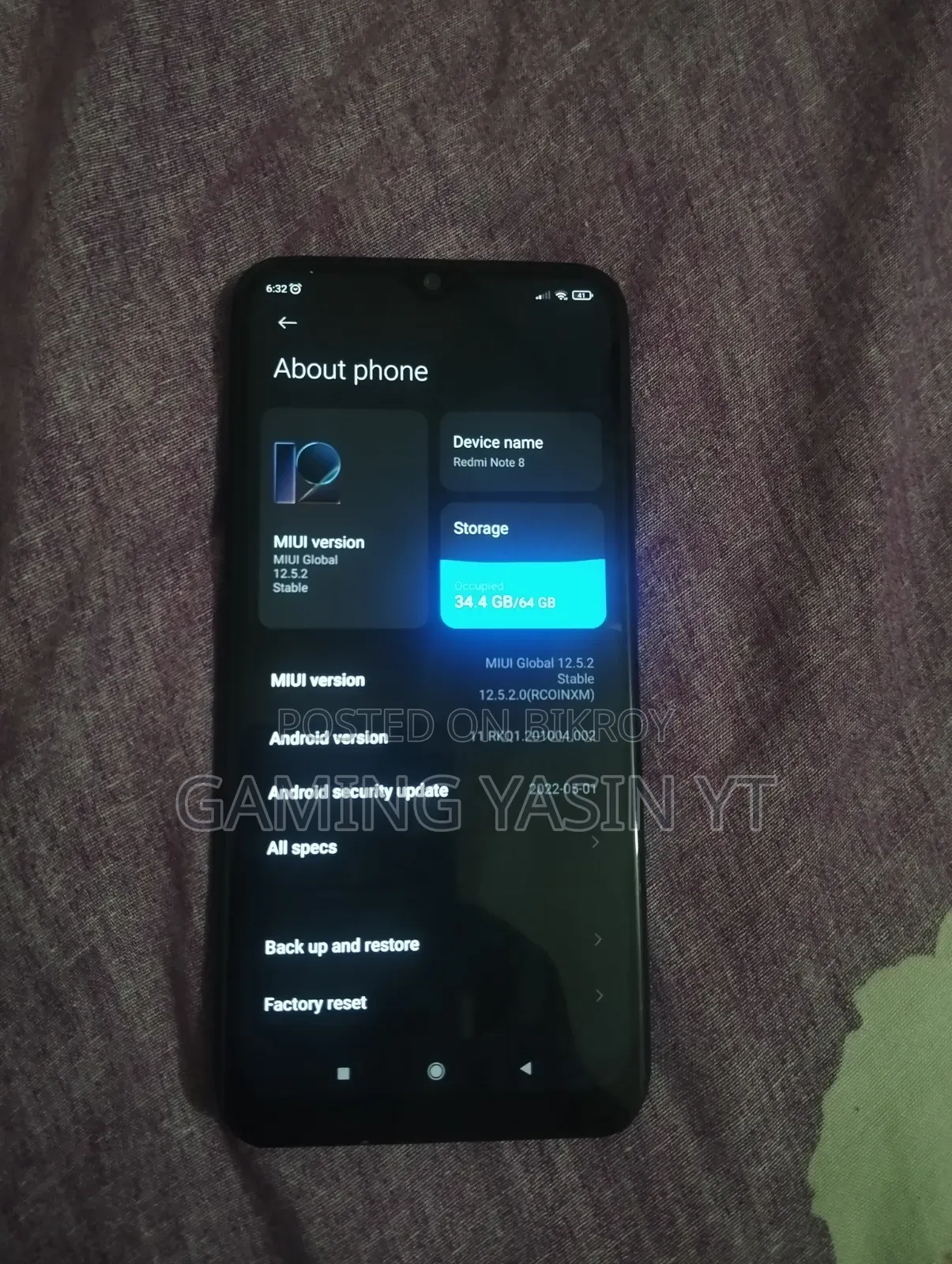 শাওমি রেডমি নোট ৮ ৬৪ জিবি রেড
