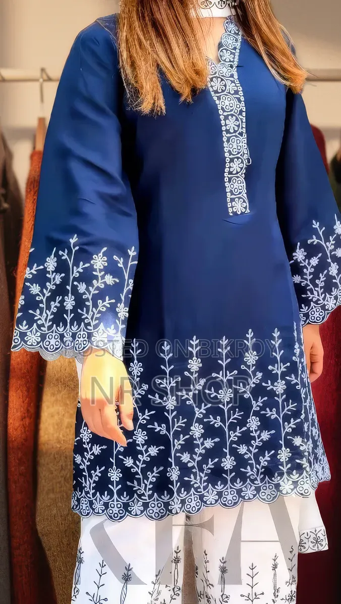 Soft Cotton Embroidery Three Piece