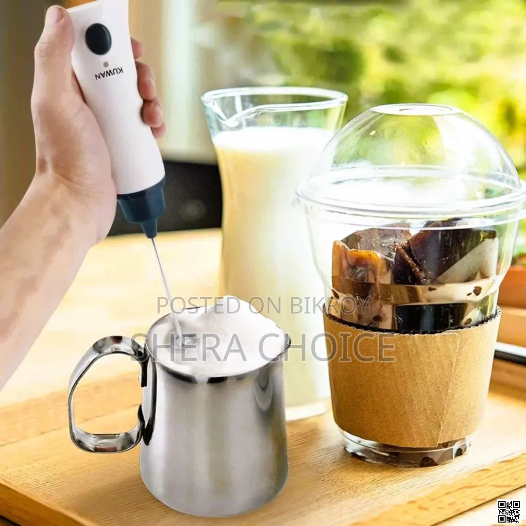 Hand liquid mixer foamer and coffee maker, juice maker,