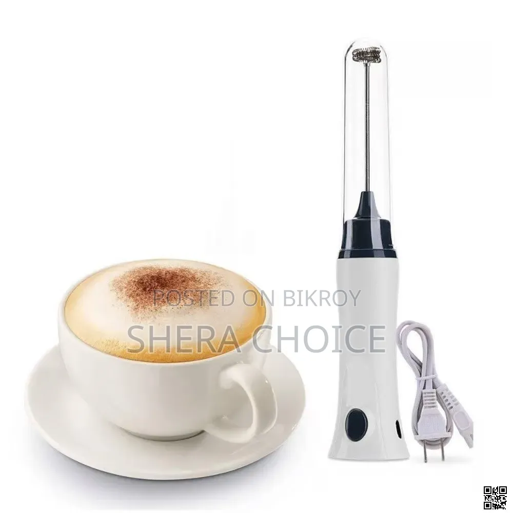Hand liquid mixer foamer and coffee maker, juice maker,