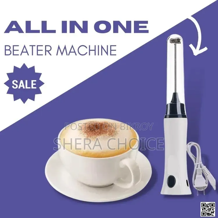 Hand liquid mixer foamer and coffee maker, juice maker,