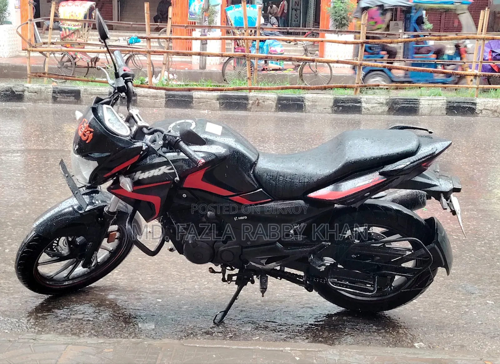 Hero Hunk 150R Dual Disc ABS 2022 Black