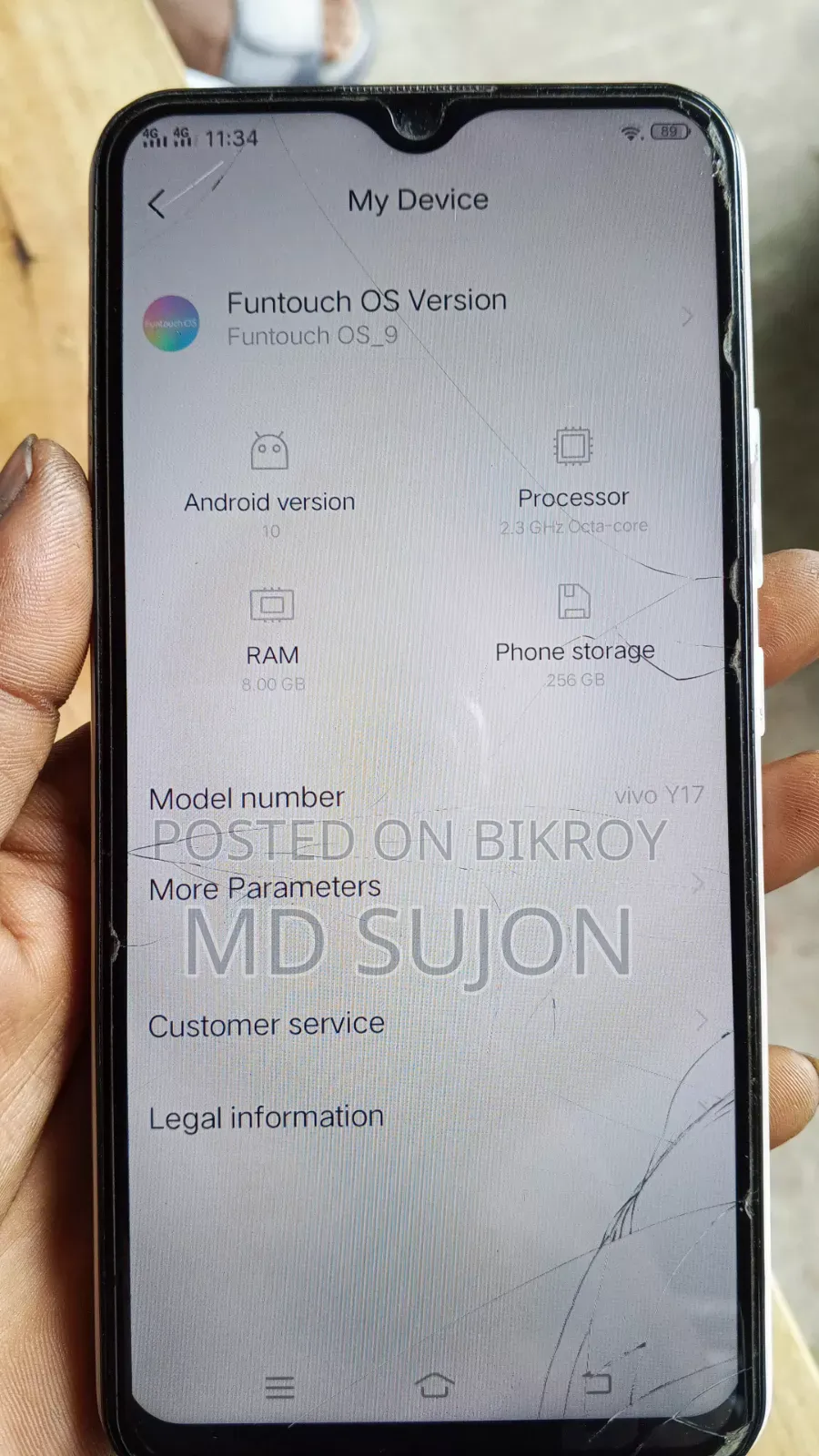 Vivo Y17 256 GB White