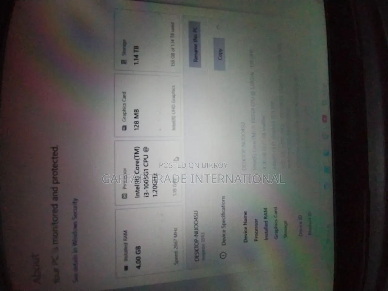 Laptop Dell Inspiron 15 4GB Intel Core i3 HDD+SSD 1T