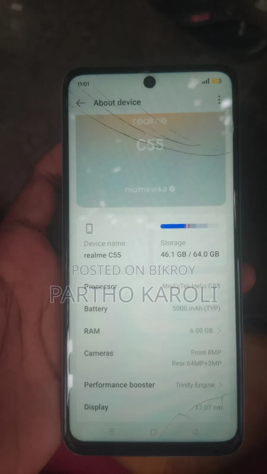 রিয়েলমি সি৫৫ ১২৮ জিবি রোজ গোল্ড