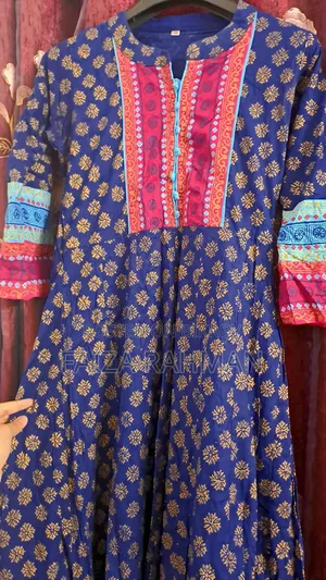 নীল রঙের ট্র্যাডিশনাল ফ্রক
